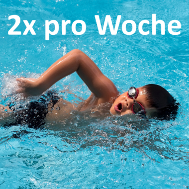 mit Text: 2x pro Woche