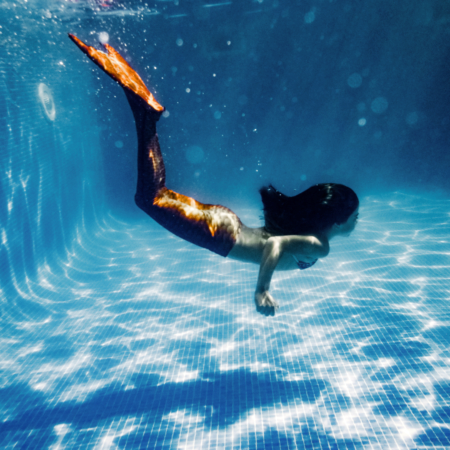 Meerjungfrauenschwimmen für Anfänger