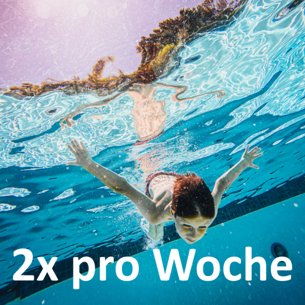 mit Text: "2x pro Woche"